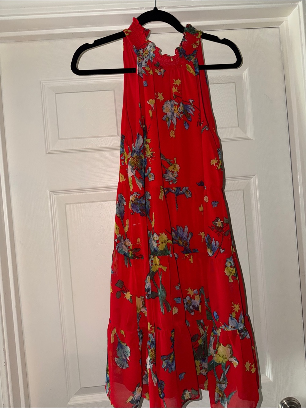 CeCe Red Floral Mini Dress